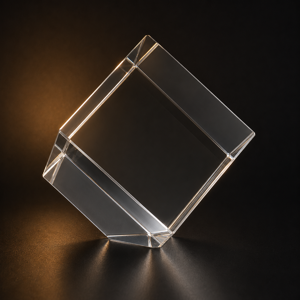 Cubo de canto cortado 3D